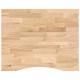 Sonata H Плот на бюро 100x80x2,5 cm необработен масивен дъб правоъгълна