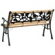 Sonata Bancă de grădină cu pernă Maro 116 x 54 x 73 cm lemn