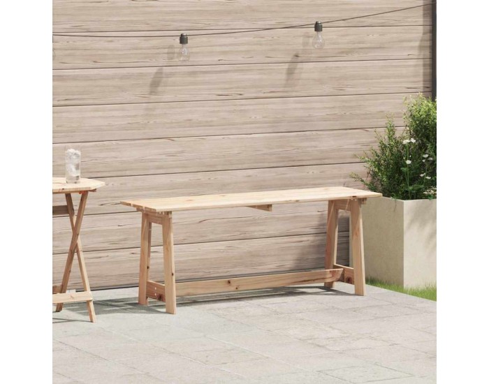 Sonata Bancă de exterior natural 119 x 37 x 47 cm Lemn de pin masiv