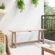 Sonata Bancă de exterior natural 119 x 37 x 47 cm Lemn de pin masiv