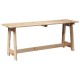 Sonata Bancă de exterior natural 119 x 37 x 47 cm Lemn de pin masiv