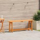 Sonata H Външна пейка Кафяво 119 x 35 x 47 см Масивна борова дървесина