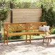 Sonata H Градинска пейка Кафяво 220 x 56 x 90см