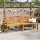 Sonata H Градинска пейка Кафяво 220 x 56 x 90см