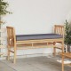 Sonata H Градинска пейка с възглавница Кафяво 110 x 38 x 65 см бамбук