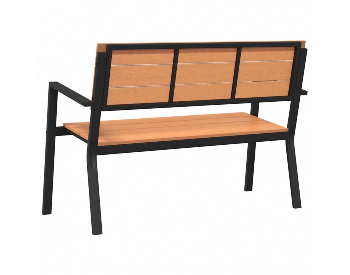 Sonata H Градинска пейка Кафяво 118 x 54 x 77см Стомана