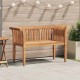 Sonata H Градинска пейка Кафяво 127.5 x 52 x 80 см Тиково дърво масив