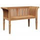 Sonata H Градинска пейка Кафяво 127.5 x 52 x 80 см Тиково дърво масив