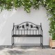 Sonata H Градинска пейка Черно 104 x 54 x 93cm Стомана