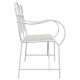 Sonata Bancă de grădină 2 -Seater 103,5 x 59 x 89 cm Oțel Alb Antic