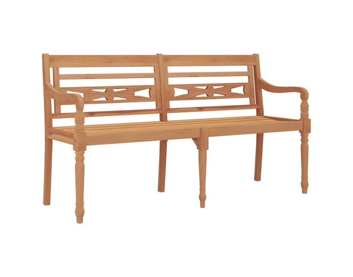 Sonata Bancă Batavia, 150 cm, lemn masiv de tec