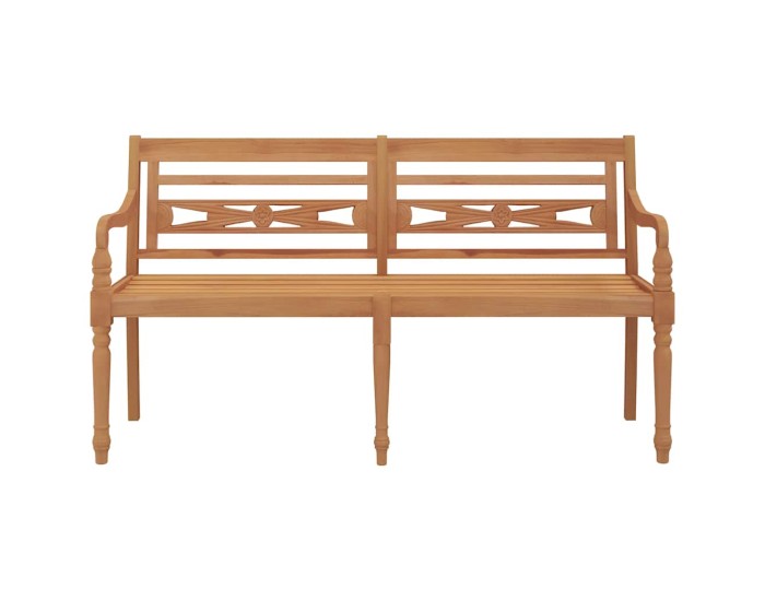 Sonata Bancă Batavia, 150 cm, lemn masiv de tec
