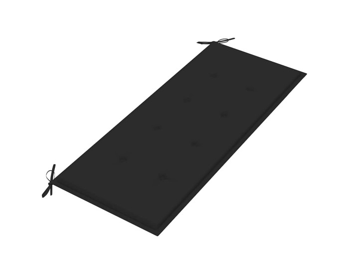 Sonata Bancă de grădină pliabilă cu pernă, 118 cm, bambus