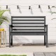 Sonata H Градинска пейка сива 109x48x91,5 см борово дърво масив
