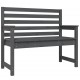 Sonata H Градинска пейка сива 109x48x91,5 см борово дърво масив