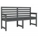 Sonata H Градинска пейка сива 159,5x48x91,5 см борово дърво масив