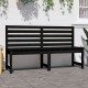 Sonata Bancă de grădină, negru, 157,5 cm, lemn masiv de pin