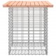 Sonata H Градинска пейка дизайн габион 100x70x72 см дугласко дърво масив