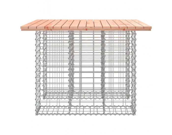 Sonata H Градинска пейка дизайн габион 100x102x72см дугласко дърво масив