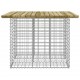 Sonata H Градинска пейка габионен дизайн 100x102x72 см импрегниран бор