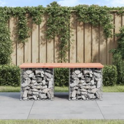 Sonata H Градинска пейка дизайн габион 103x44x42 см дугласко дърво масив - Canapele și bănci de grădină