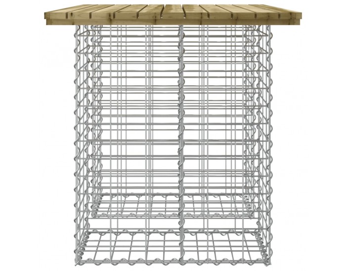 Sonata H Градинска пейка с габионен дизайн 100x70x72 см импрегниран бор