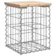 Sonata Bancă de grădină, design gabion, 33x31x42 cm, lemn masiv de pin