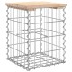 Sonata Bancă de grădină, design gabion, 33x31x42 cm, lemn masiv de pin