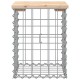 Sonata Bancă de grădină, design gabion, 33x31x42 cm, lemn masiv de pin