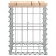 Sonata Bancă de grădină, design gabion, 33x31x42 cm, lemn masiv de pin
