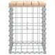 Sonata H Градинска пейка габионен дизайн 33x31x42 см борово дърво масив