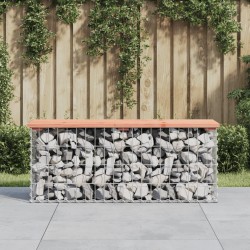 Sonata H Градинска пейка габионeн дизайн 103x31,5x42 см дуглас масив - Canapele și bănci de grădină