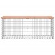 Sonata H Градинска пейка габионeн дизайн 103x31,5x42 см дуглас масив