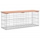 Sonata H Градинска пейка габионeн дизайн 103x31,5x42 см дуглас масив