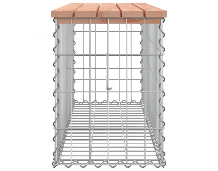 Sonata H Градинска пейка габионeн дизайн 103x31,5x42 см дуглас масив
