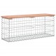 Sonata H Градинска пейка габионeн дизайн 103x31,5x42 см дуглас масив