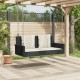 Sonata Balansoar cu perne, negru, 119x56x48 cm, poliratan
