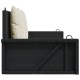 Sonata Balansoar cu perne, negru, 119x56x48 cm, poliratan