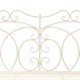 Sonata Bancă de grădină, alb vintage, 104 cm, fier