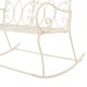 Sonata Bancă de grădină, alb vintage, 104 cm, fier