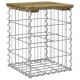 Sonata Bancă grădină, design gabion, 33x31x42 cm, lemn pin impregnat