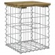 Sonata H Градинска пейка габионен дизайн 33x31x42 см импрегниран бор