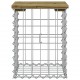 Sonata H Градинска пейка габионен дизайн 33x31x42 см импрегниран бор