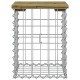 Sonata Bancă grădină, design gabion, 33x31x42 cm, lemn pin impregnat