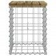 Sonata H Градинска пейка габионен дизайн 33x31x42 см импрегниран бор