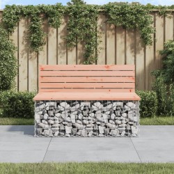 Sonata H Градинска пейка дизайн габион 103x70x65 см дугласко дърво масив - Canapele și bănci de grădină