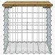 Sonata Bancă grădină, design gabion, 43x44x42 cm, lemn pin impregnat
