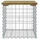 Sonata H Градинска пейка габионен дизайн 43x44x42 см импрегниран бор