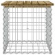 Sonata Bancă grădină, design gabion, 43x44x42 cm, lemn pin impregnat