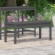 Sonata H Градинска пейка сива 109x44x45 см борово дърво масив